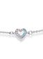 Preview: Silber Armband mit Herzen und farbigen Zirkoniasteinen (26-323)