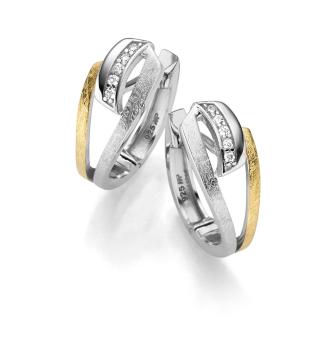 Creolen aus Silber mit Zirkonia (25-406)