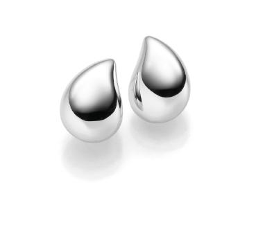 Tropfen-Ohrstecker aus Silber (25-430)