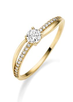 Ring aus Gold mit Zirkonia (25-441)