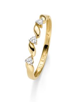 Ring aus Gold mit Zirkonia (25-442)