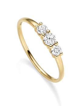 Ring aus Gold mit Zirkonias (25-443)