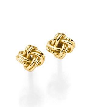 Knoten-Ohrstecker aus Gold (25-475)