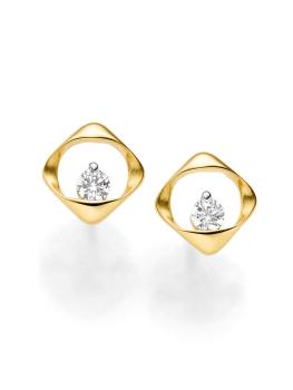 Zirkonia Ohrstecker aus Gold (25-483)