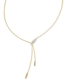 Preview: Vergoldetes Silber Collier mit Zirkonia (26-301)