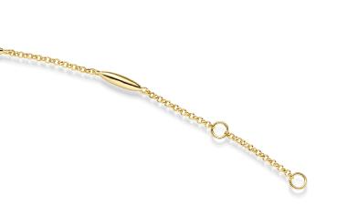 Preview: Vergoldetes Silber Armband mit Zirkonia (26-304)