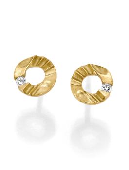 Gold Ohrstecker mit Zirkonia (26-311)