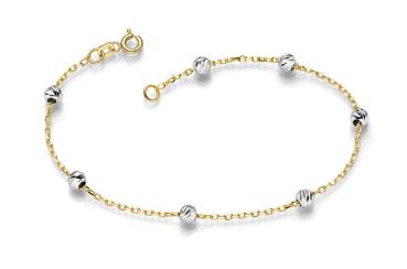 Gold und Weißgold Armband (26-340)