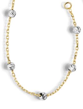 Gold und Weißgold Collier (26-341)
