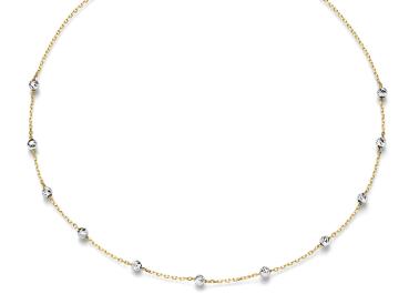 Preview: Gold und Weißgold Collier (26-341)