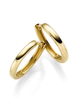 Vergoldete Silber Creolen (26-362)