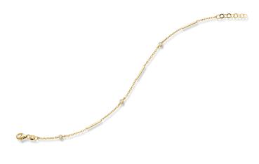 Vergoldetes Silber Armband mit Zirkonia (26-375)