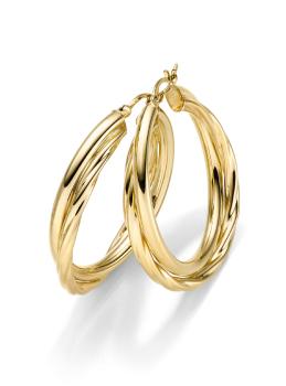 Vergoldete Silber Creolen (26-380)