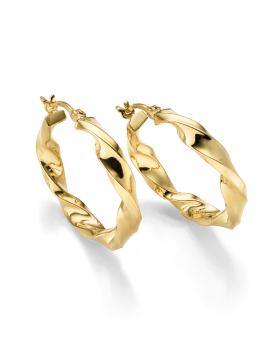 Vergoldete Silber Creolen (26-382)