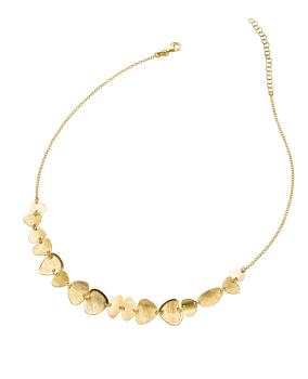 Vergoldetete Silber Collier mit Mittelteil (26-403)