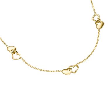 Vergoldetetes Silber Collier mit Mittelteil (26-407)