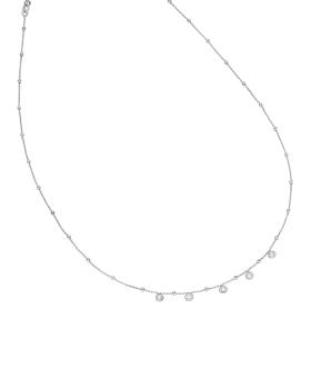 Silber Collier mit Zirkonia (26-410)