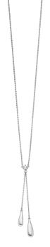 Silber Collier mit Zirkonia Mittelteil (26-418)