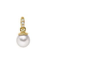 Vergoldeteter Silber Anhänger mit Zirkonia und Süsswasserperle (26-421)