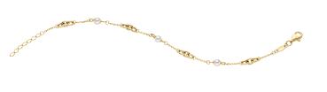 Gold Armband mit Süßwasserperle (26-441)