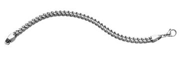 Preview: Doppelpanzerarmband aus Edelstahl