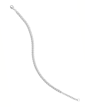 Silber Armband mit Zirkonia (26-478)
