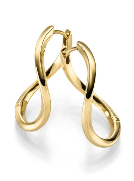 Vergoldete Silber Creolen (26-305)