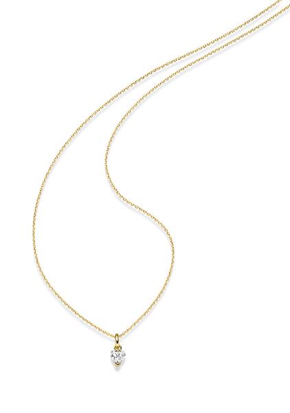 Gold Herz Anhänger mit Zirkonia (26-306)