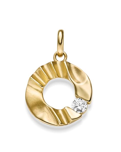 Gold Anhänger mit Zirkonia (26-309)
