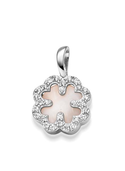 Silber Kleeblatt Anhänger (26-328)