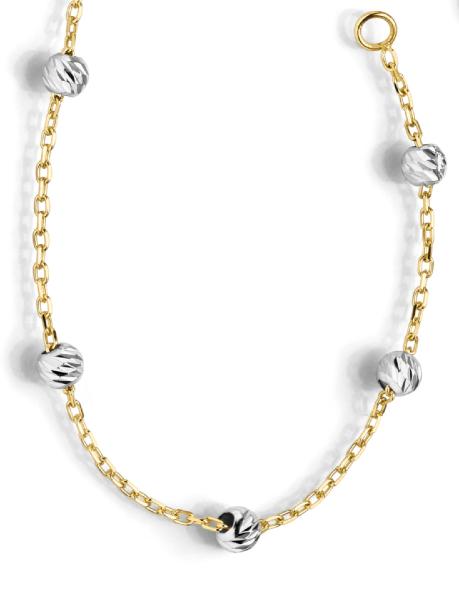 Gold und Weißgold Collier (26-341)