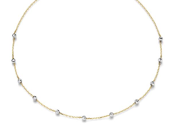 Gold und Weißgold Collier (26-341)