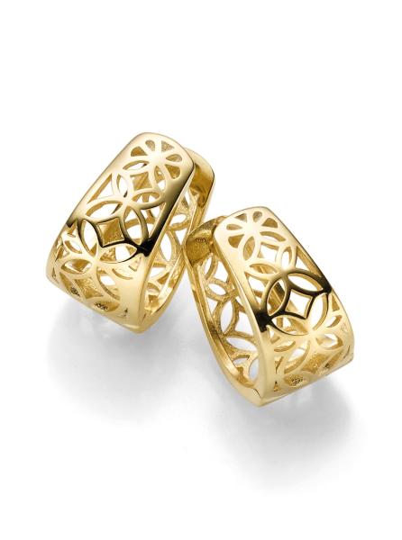 Vergoldete Silber Creolen (26-368)