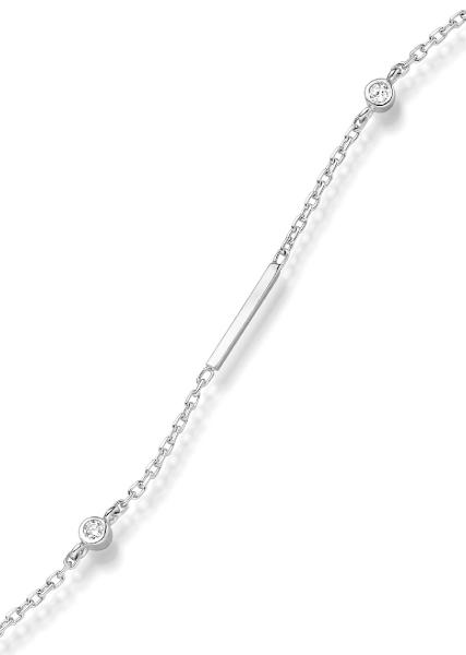 Silber Armband mit Zirkonia (26-376)