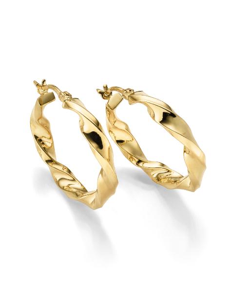 Vergoldete Silber Creolen (26-382)