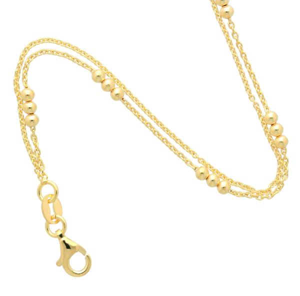 Vergoldetes Silber Armband (FV 196917) zweireihig