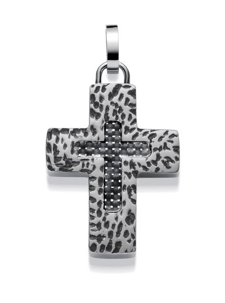 Kreuz Anhänger aus Edelstahl