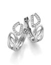 Silber Creolen mit Zirkonia (25-466)